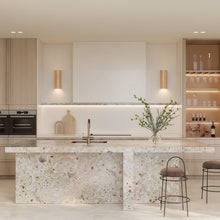 Nest Natural Stone Fixed Down Wall Light Round at ORE Lighting, Australia