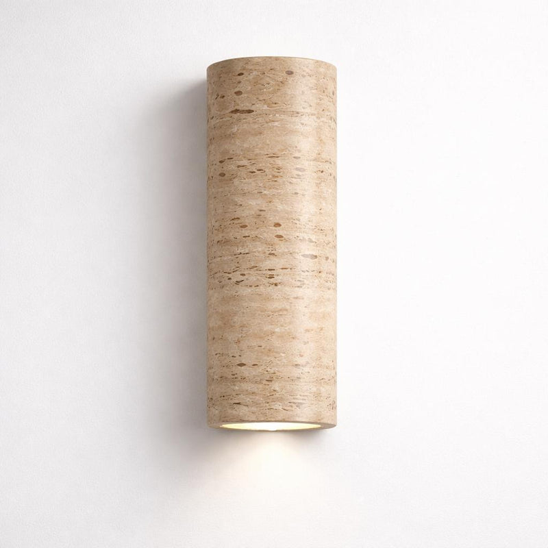 Nest Natural Stone Fixed Down Wall Light Round