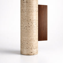 Nest Natural Stone Fixed Down Wall Light Round