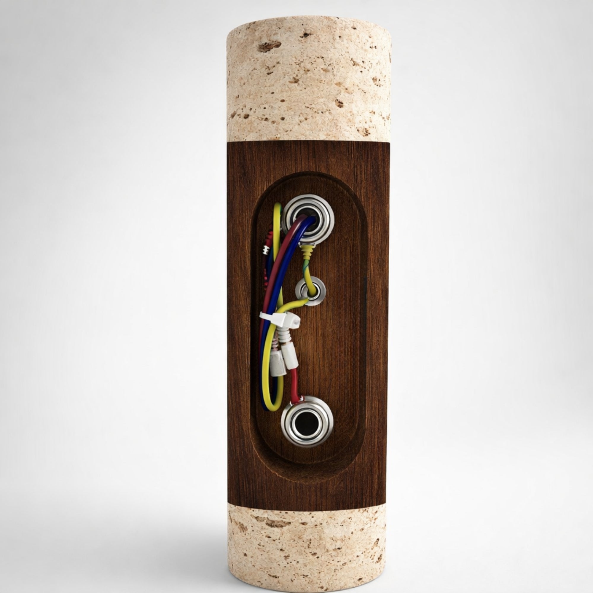 Nest Natural Stone Fixed Down Wall Light Round