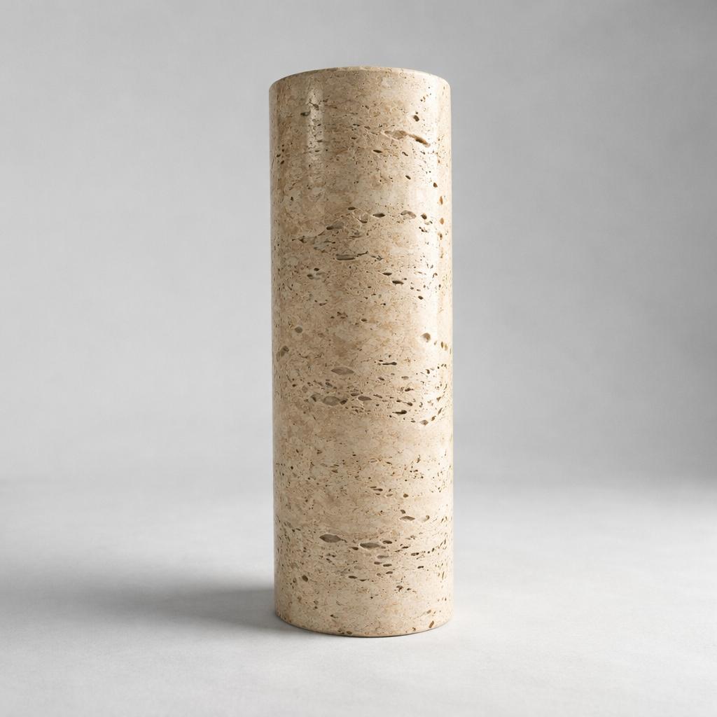 Nest Natural Stone Fixed Down Wall Light Round