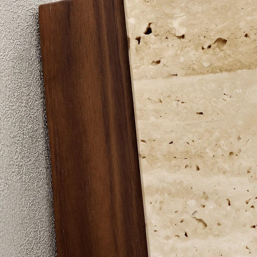 Nest Natural Stone Fixed Down Wall Light Square