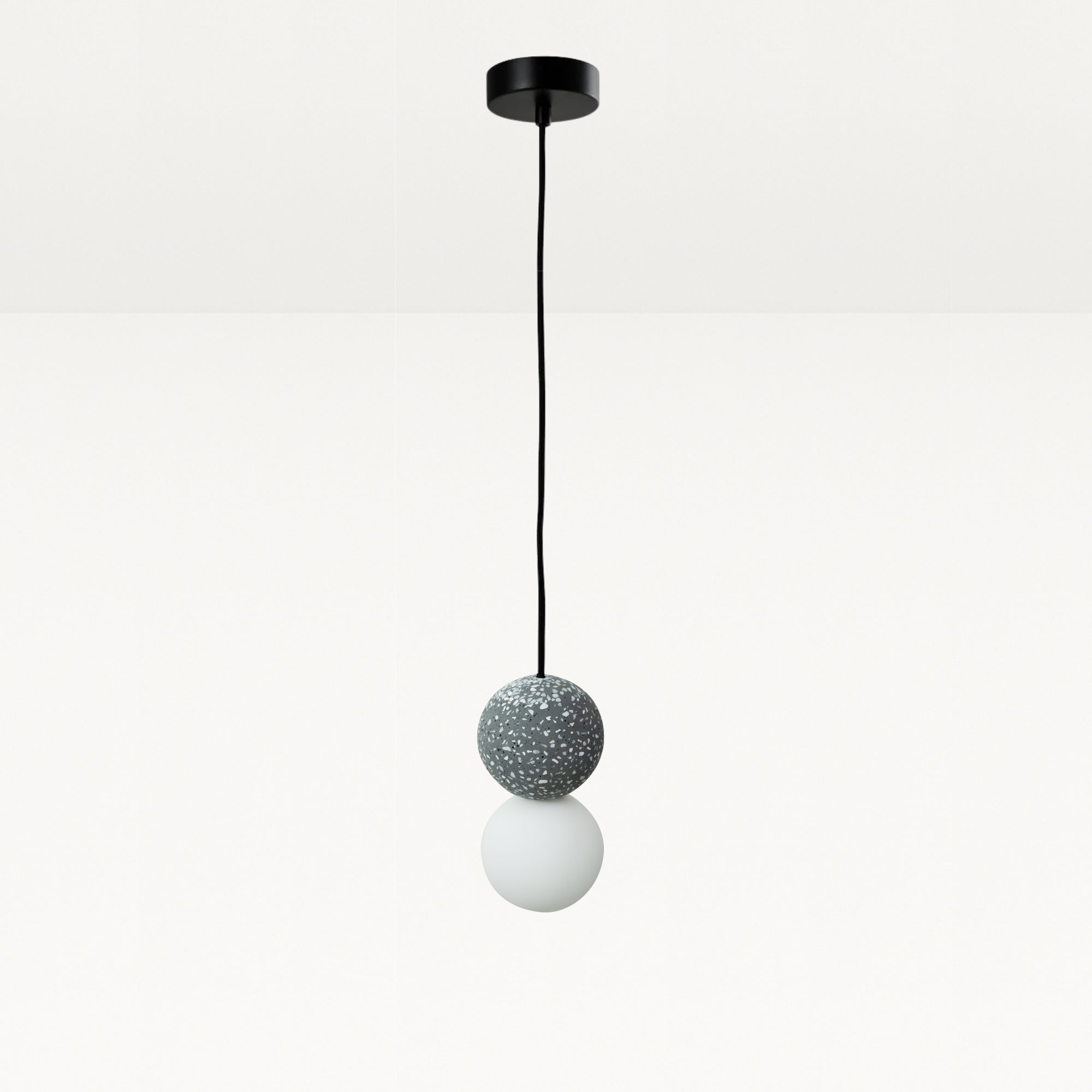 Noir Terrazzo Pendant Light in Black