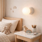 Noir Terrazzo Indoor LED Wall Light in White
