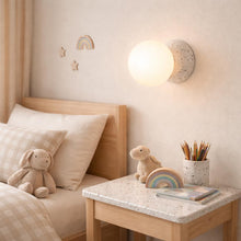 Noir Terrazzo Indoor LED Wall Light in White