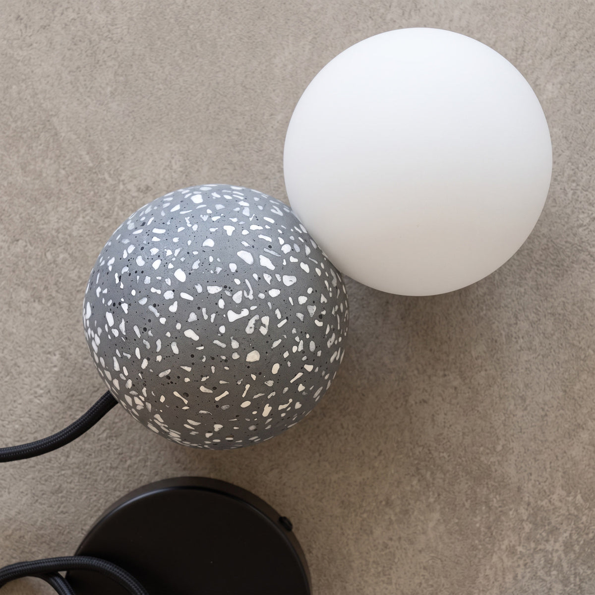 Noir Black Terrazzo Pendant Light