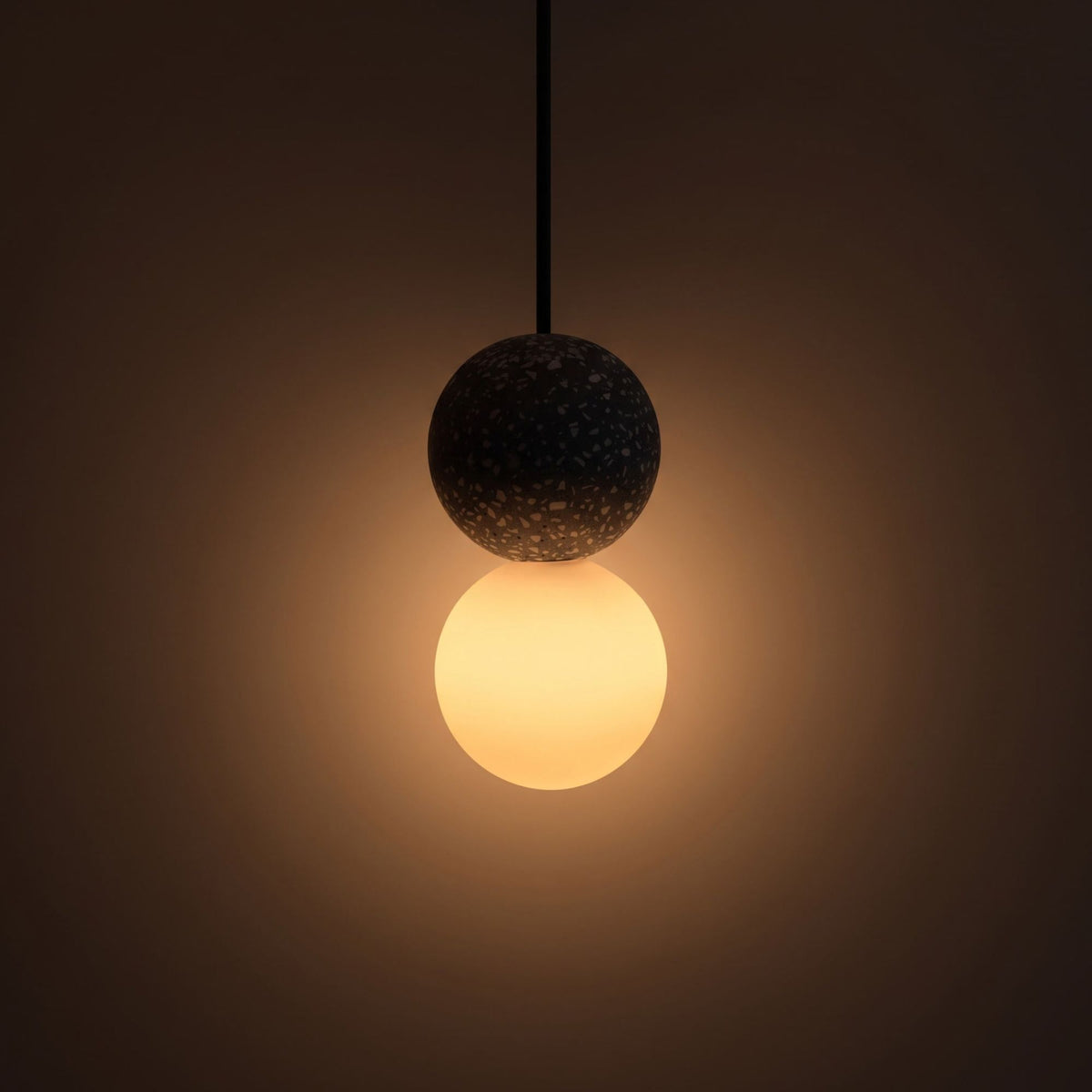 Noir Black Terrazzo Pendant Light