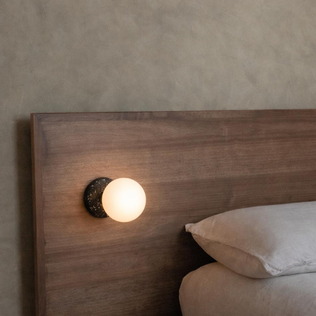 Noir Terrazzo Indoor LED Wall Light in Black at ORE Lighting, Australia
