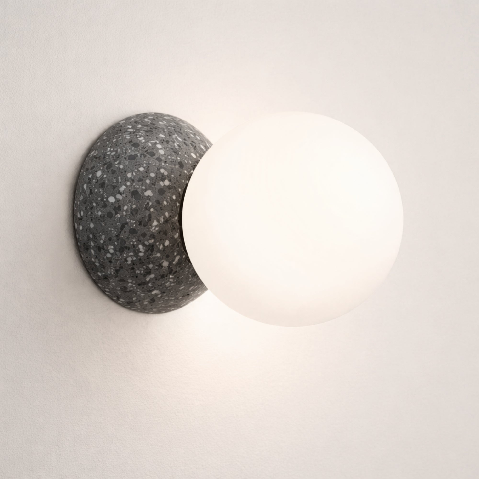 Noir Terrazzo Indoor LED Wall Light in Black