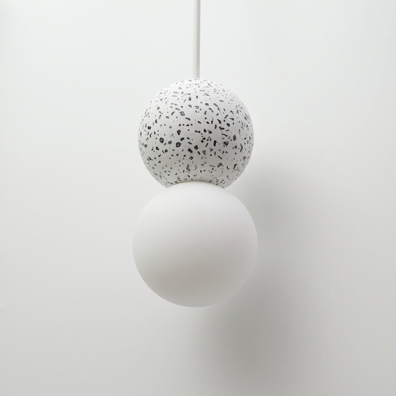 Noir White Terrazzo Pendant Light