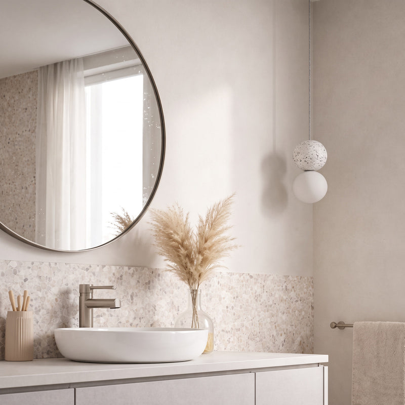 Noir White Terrazzo Pendant Light