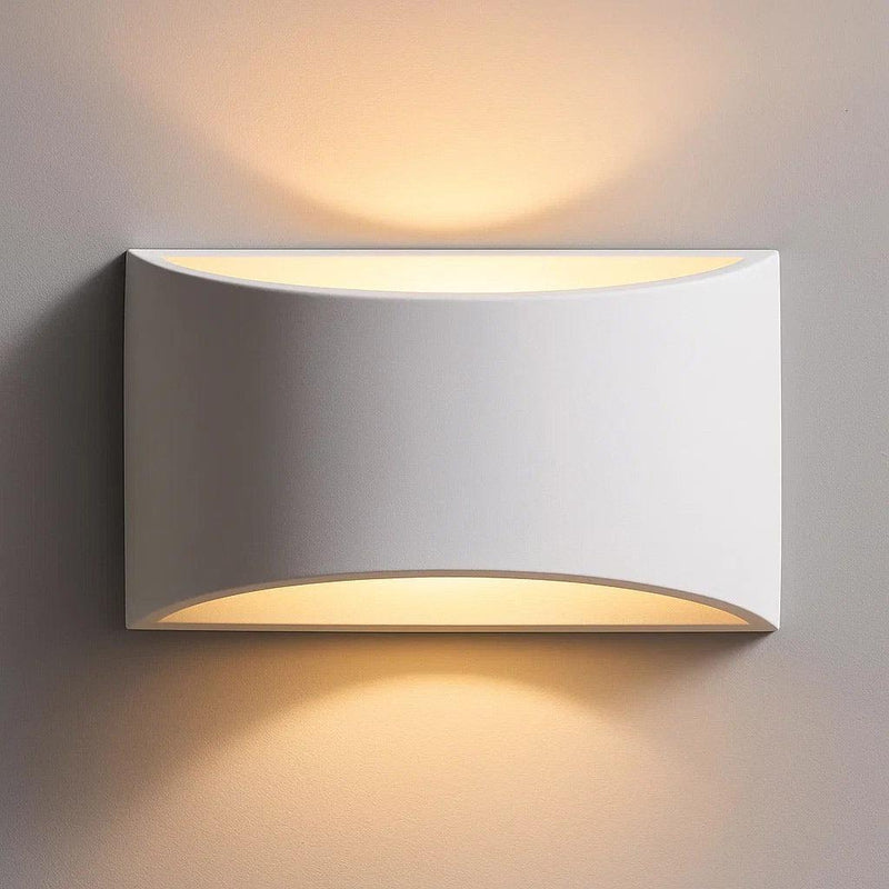 Numa Plaster Up/Down Wall Light in White
