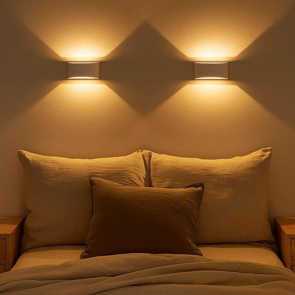 Numa Plaster Up/Down Wall Light in White
