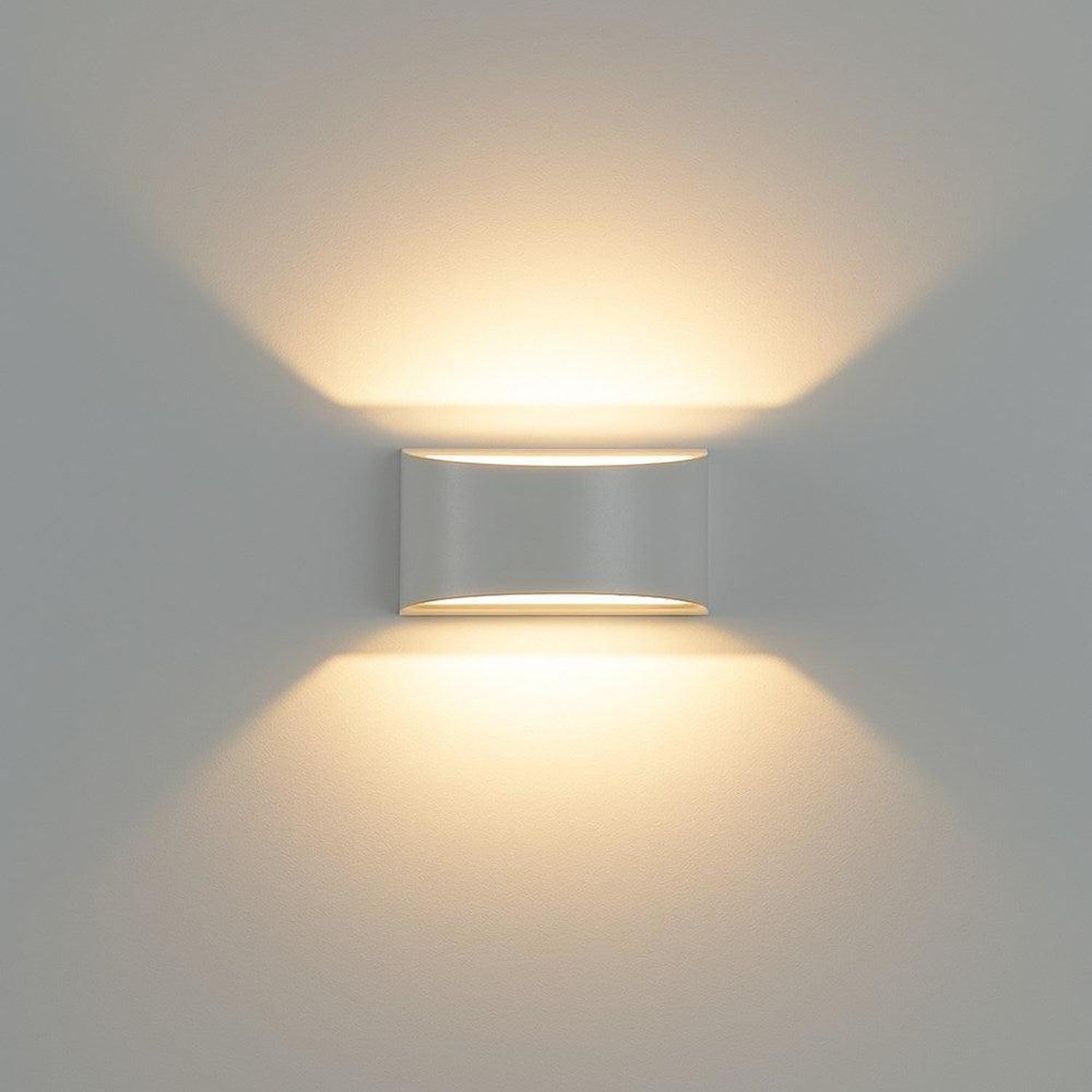 Numa Plaster Up/Down Wall Light in White