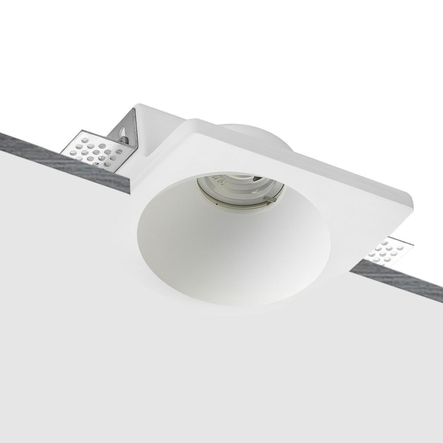 Nura Complete Trimless Plaster Downlight in Matt White