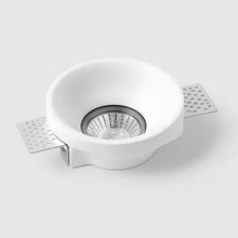 Nura Soop 3D Complete Trimless Plaster Downlight IP20 White at ORE Lighting, Australia