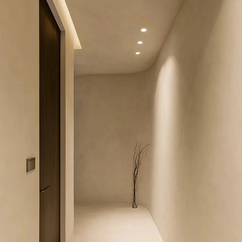 Nura Complete Trimless Plaster Downlight in Matt White