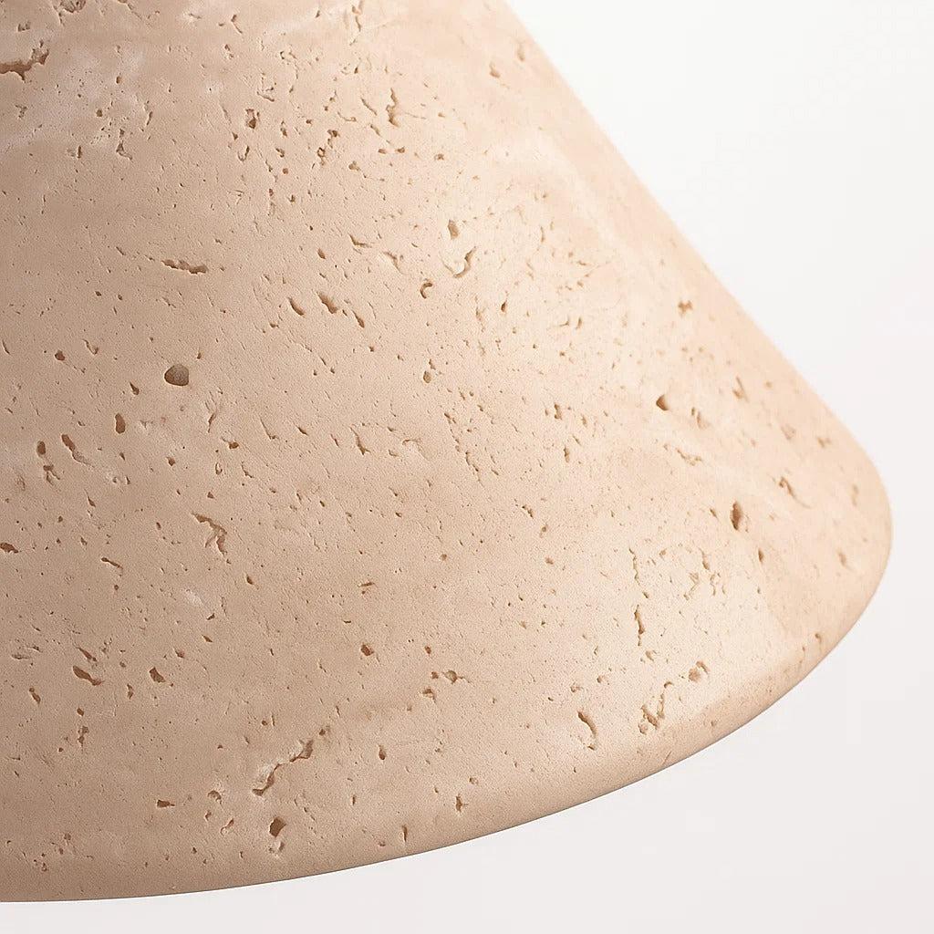Oasis Travertine Stone Cone Wall Light
