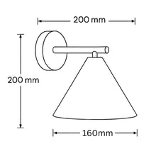 Oasis Travertine Stone Cone Wall Light