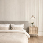 Onda Travertine & Glass Pendant Light