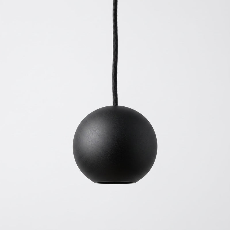 Orbita Black Plaster Pendant Light