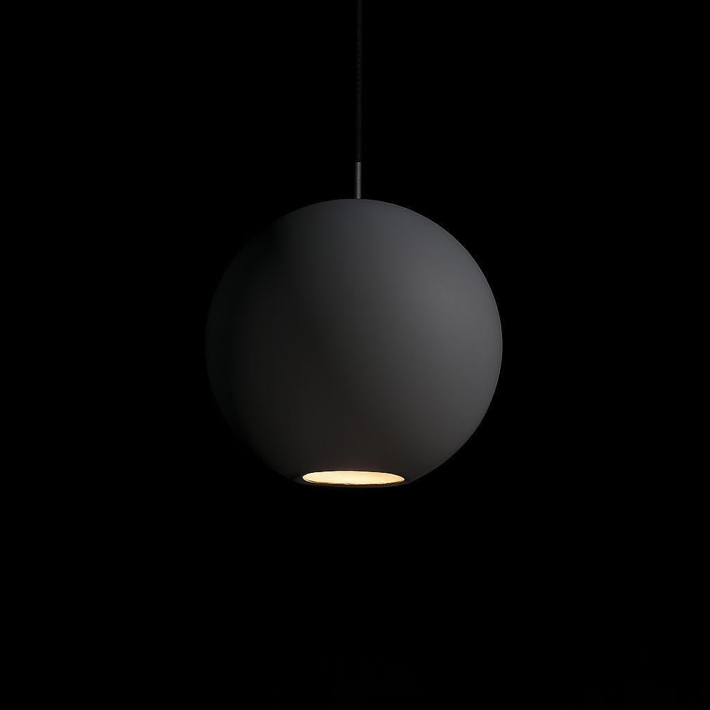 Orbita Gypsum Pendant Light in Black