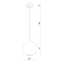 Orbita Gypsum Pendant Light in White