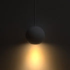Orbita White Plaster Pendant Light