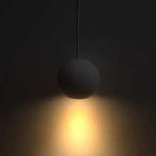 Orbita White Plaster Pendant Light