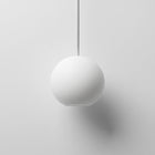 Orbita White Plaster Pendant Light