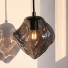 Grotta Black Glass Pendant Light