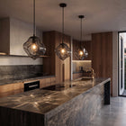 Grotta Black Glass Pendant Light