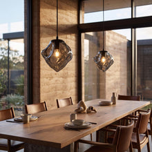 Grotta Black Glass Pendant Light
