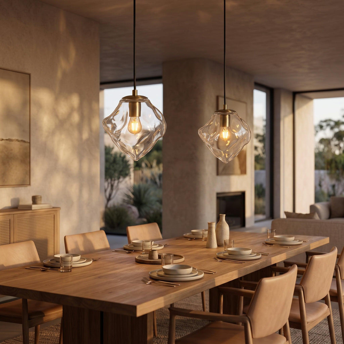 Grotta Clear Glass Pendant Light