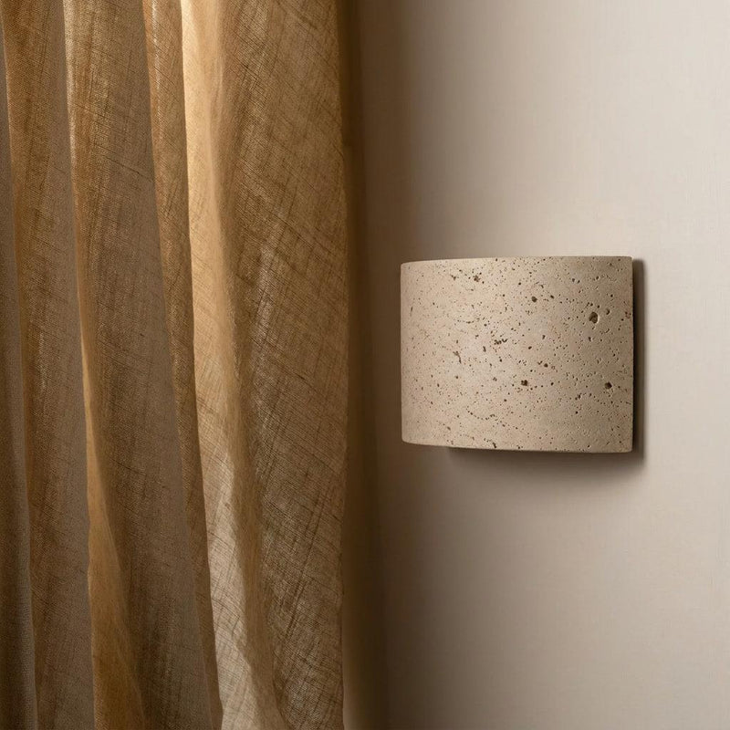 Pulse Travertine Up/Down Wall Light