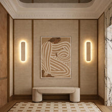 Pulse Travertine Long Shadow Wall Light