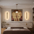 Pulse Travertine Long Shadow Wall Light
