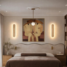 Pulse Travertine Long Shadow Wall Light