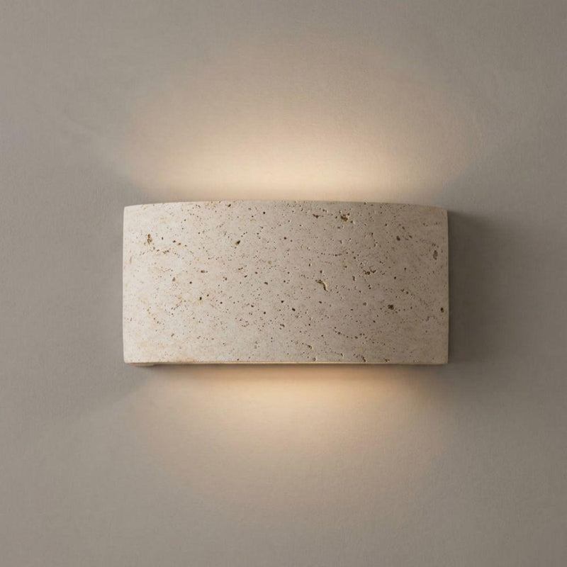 Pulse Travertine Up/Down Wall Light