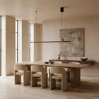 Rivo Travertine Linear Pendant Light