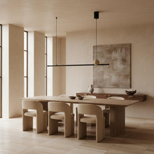 Rivo Travertine Linear Pendant Light