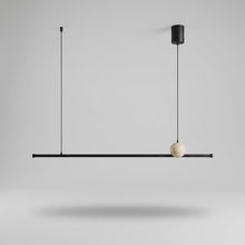 Rivo Travertine Linear Pendant Light