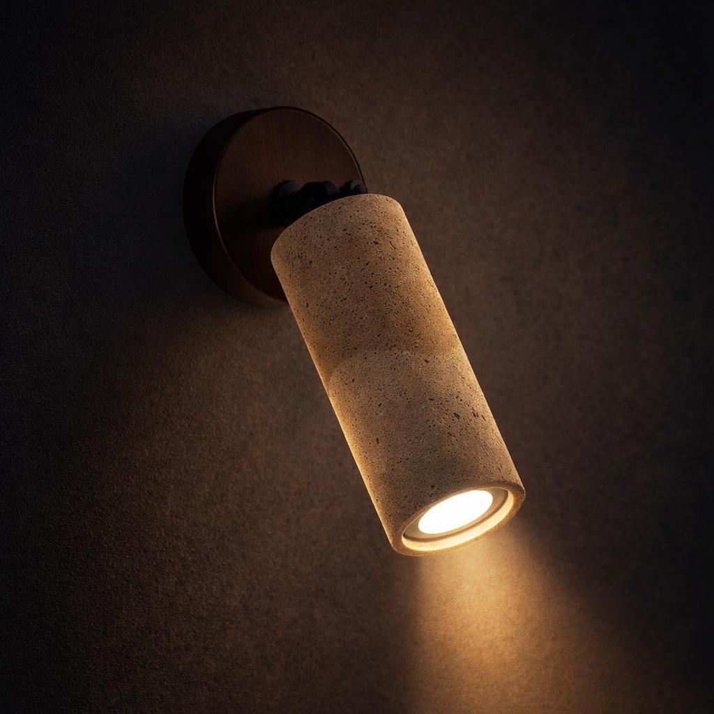 Root Stone Spot Light in Natural or Black
