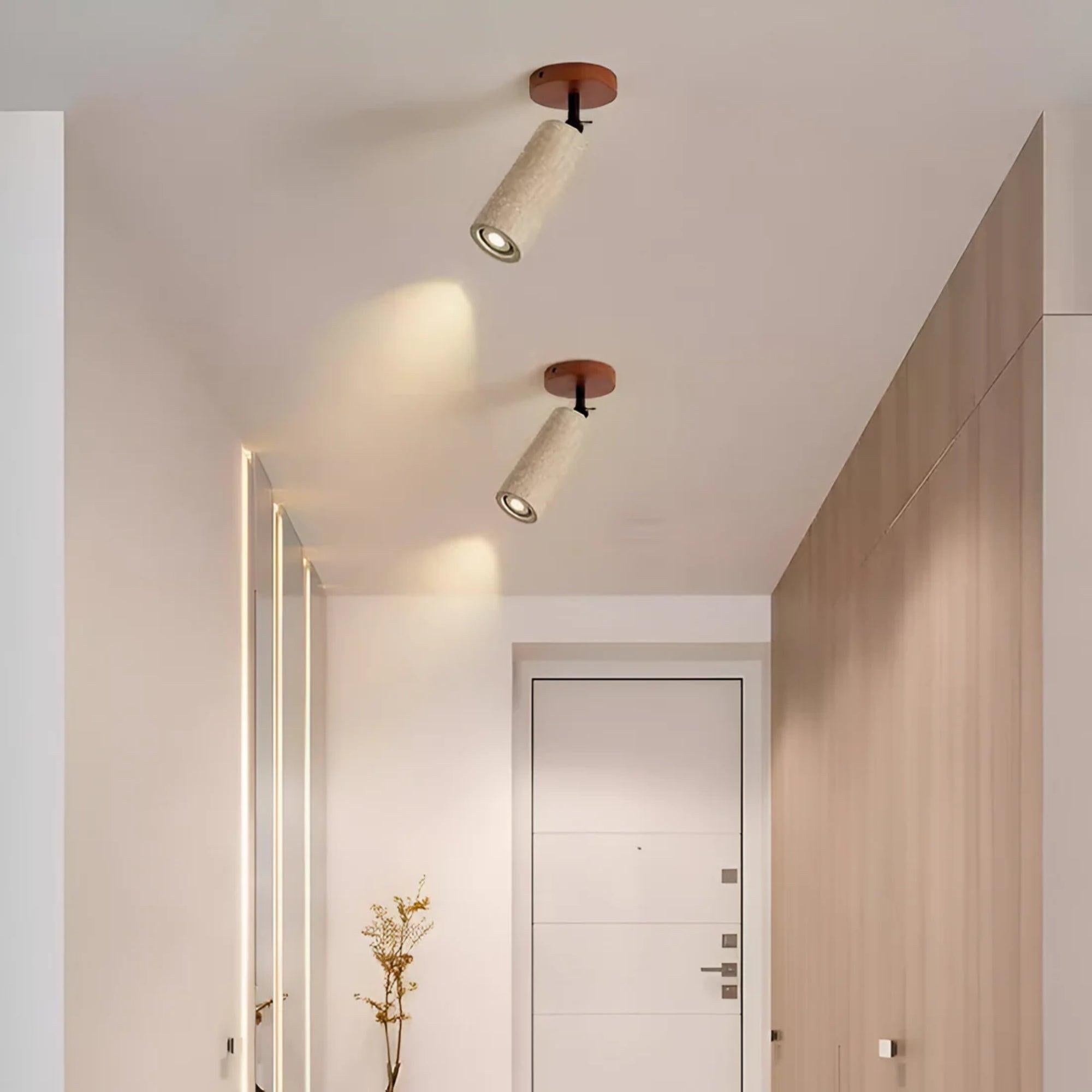 Root Stone Spot Light in Natural or Black
