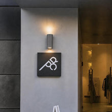 Shore Cement IP65 Up/Down Wall Light in Black