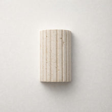Shore Travertine Up/Down Ribbed Wall Light