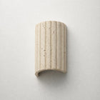 Shore Travertine Up/Down Ribbed Wall Light