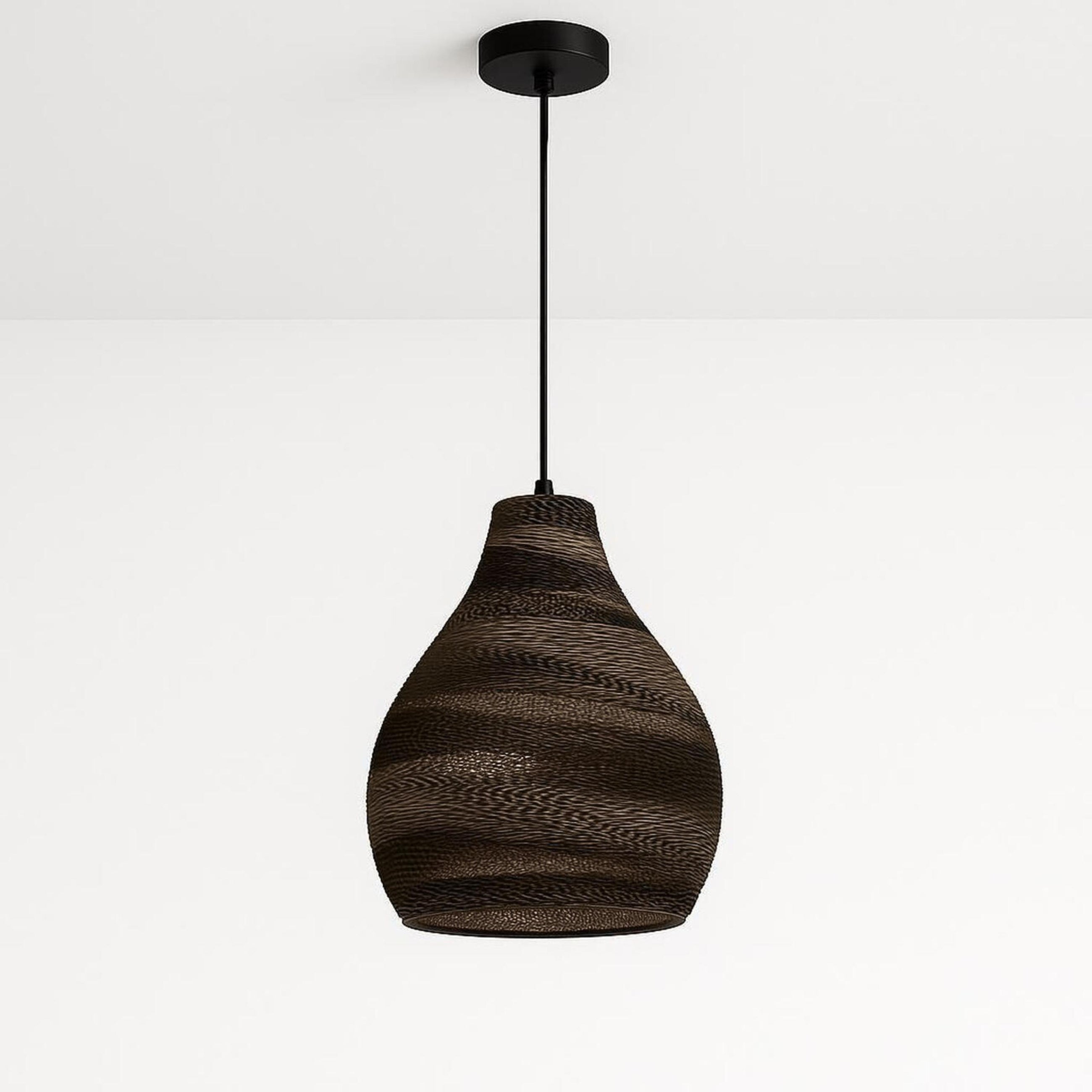 Solis Recycled Cardboard Pendant Light Cone