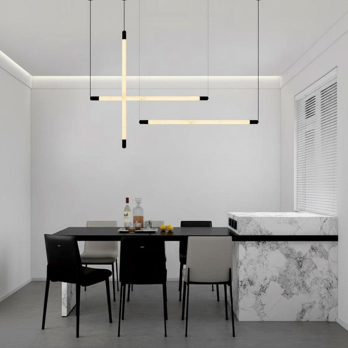 Sora Alabaster Linear Pendant Light