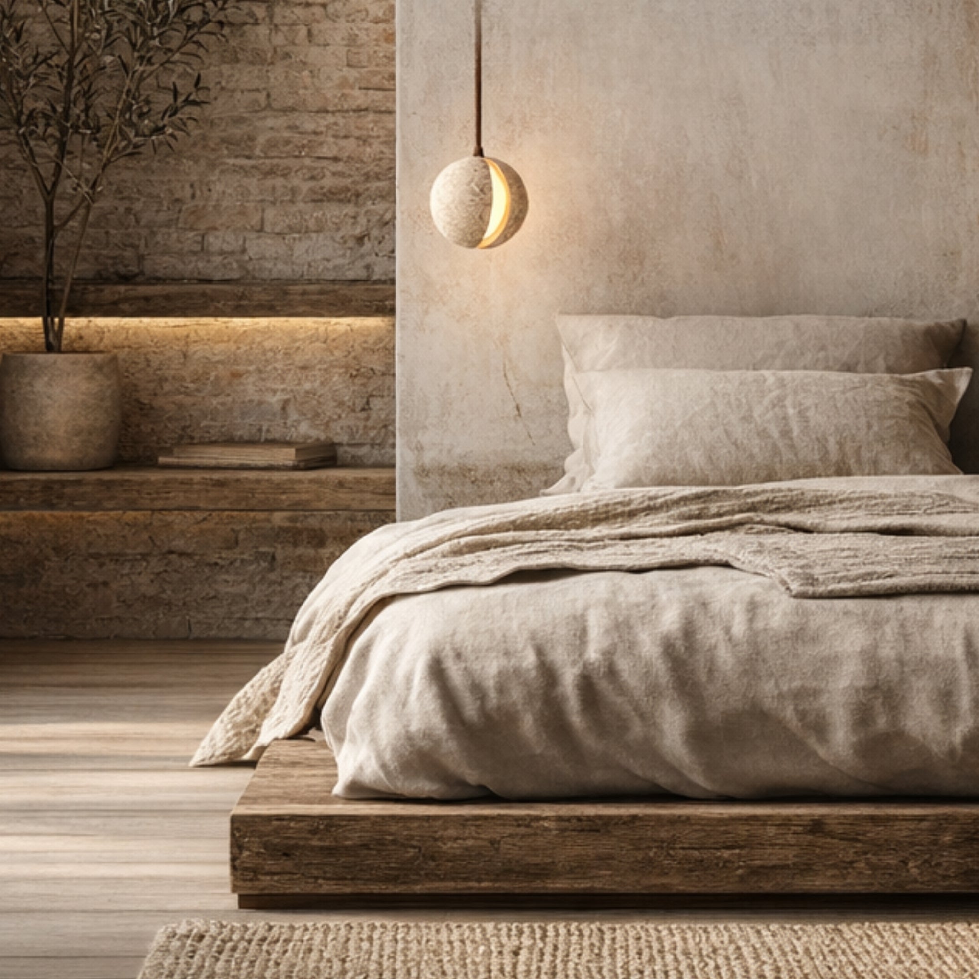 Sphera Natural Stone Pendant Light at ORE Lighting, Australia